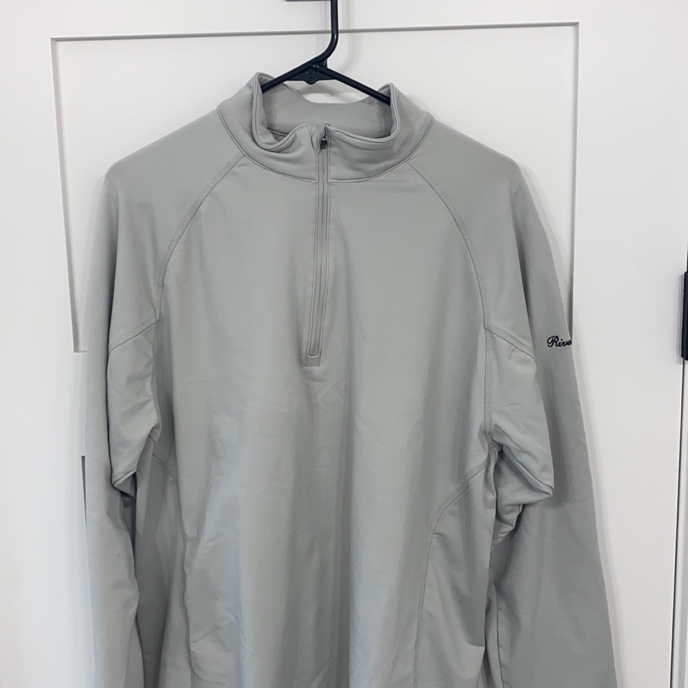 Grey golf pullover